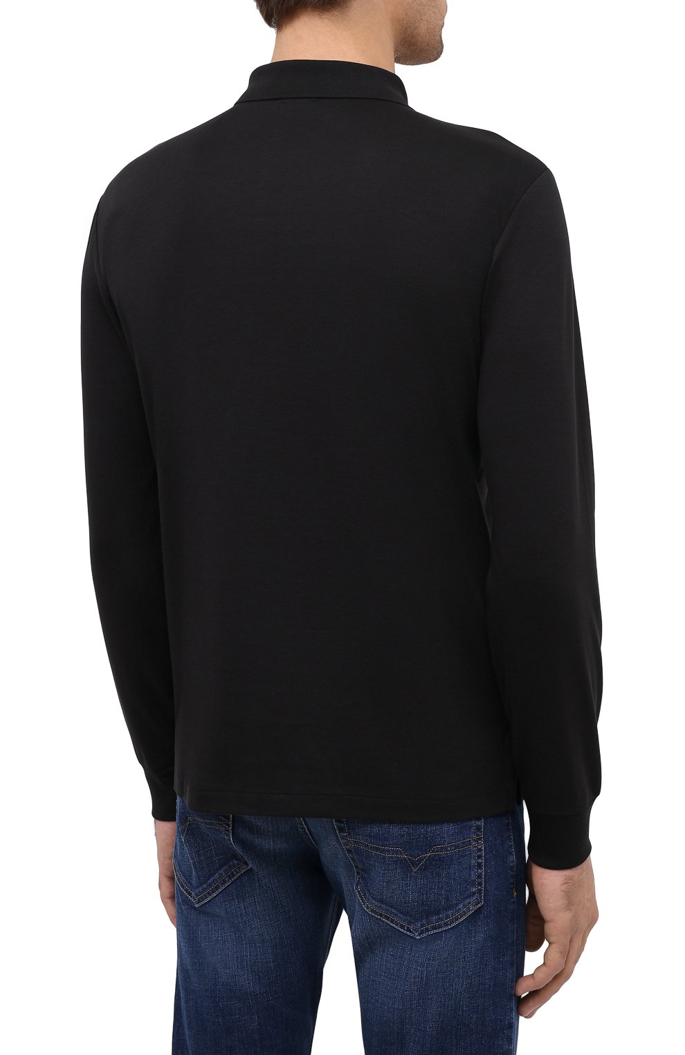 Хлопковое поло с длинными рукавами POLO RALPH LAUREN, арт. 710671785, фото 4