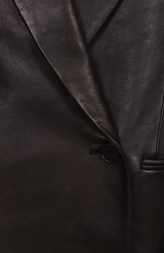 Кожаная куртка Khaite 6147729/T0NNI Чёрный  6147729/T0NNI Фото 6