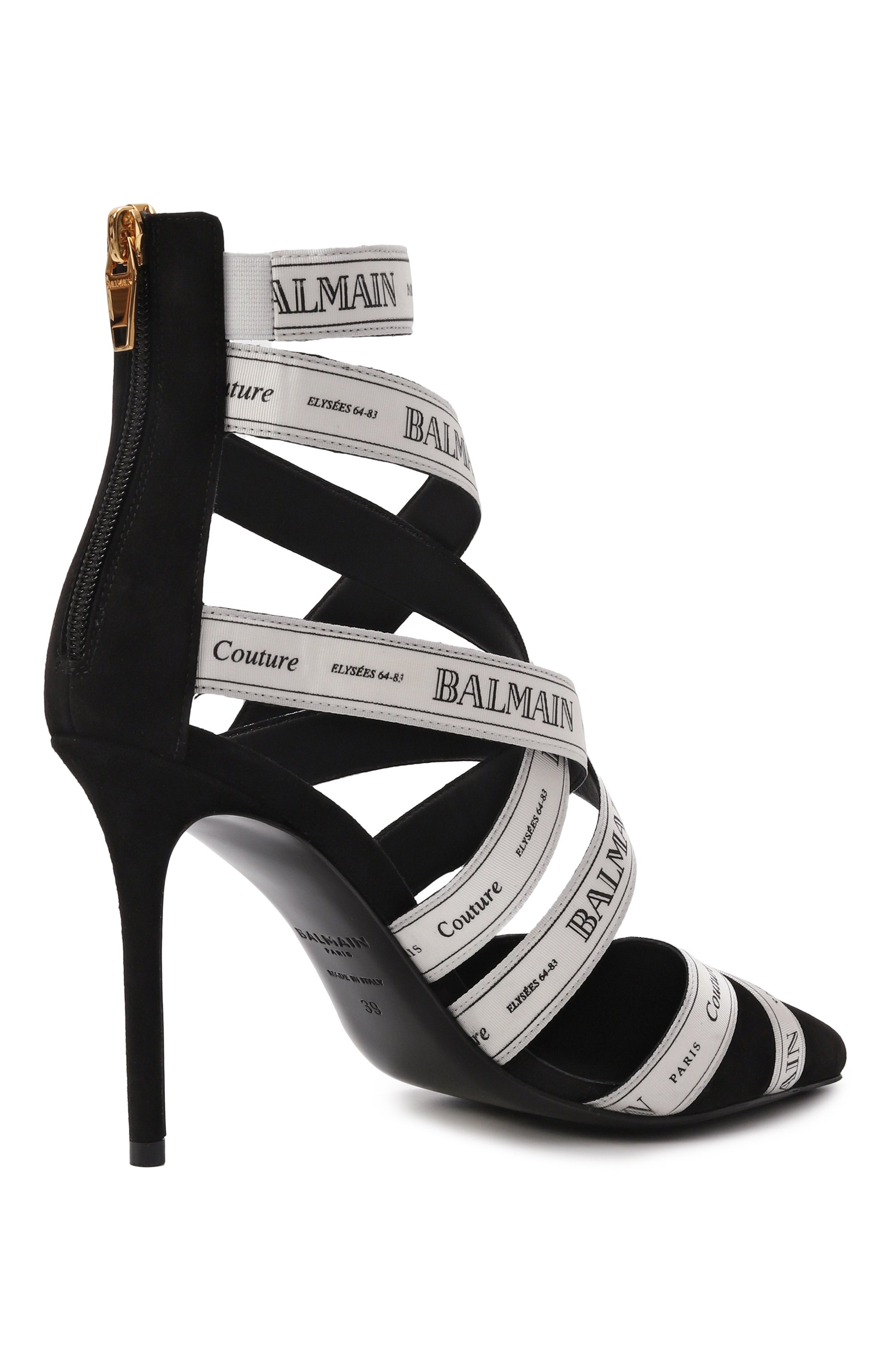 Комбинированные туфли couture 95 BALMAIN, арт. EN1UH092/TKWB, фото 5