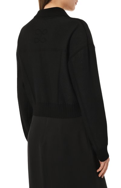Жакет из вискозы AND THE BRAND черного цвета по цене 41720 руб., арт. S23-JT003-1403-900, фото 4 Жакет из вискозы AND THE BRAND, арт. S23-JT003-1403-900, фото 4