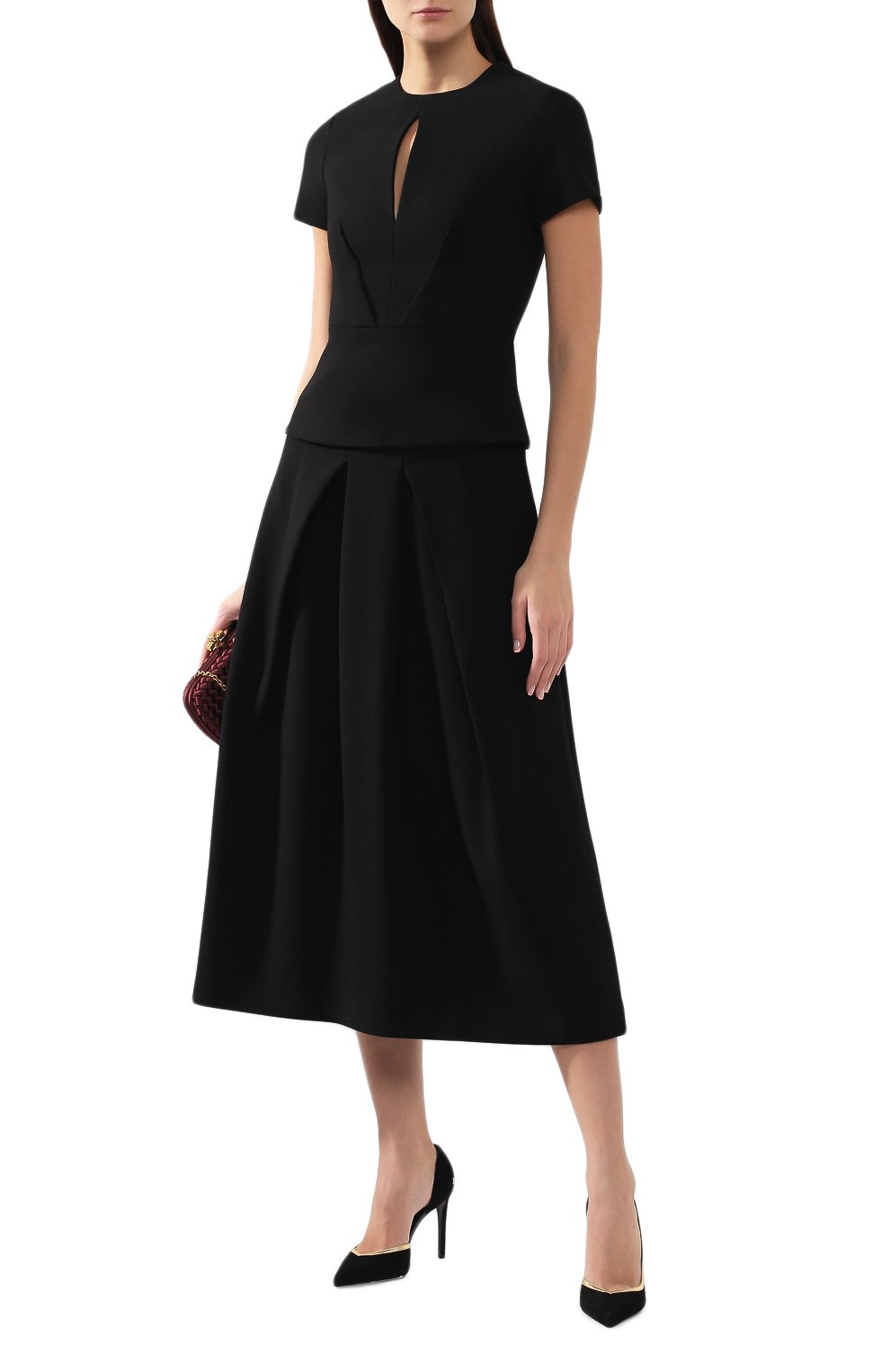Топ ROLAND MOURET черного цвета по цене 67600 руб., арт. PW19/S0688/F2196, фото 2 Топ ROLAND MOURET, арт. PW19/S0688/F2196, фото 2