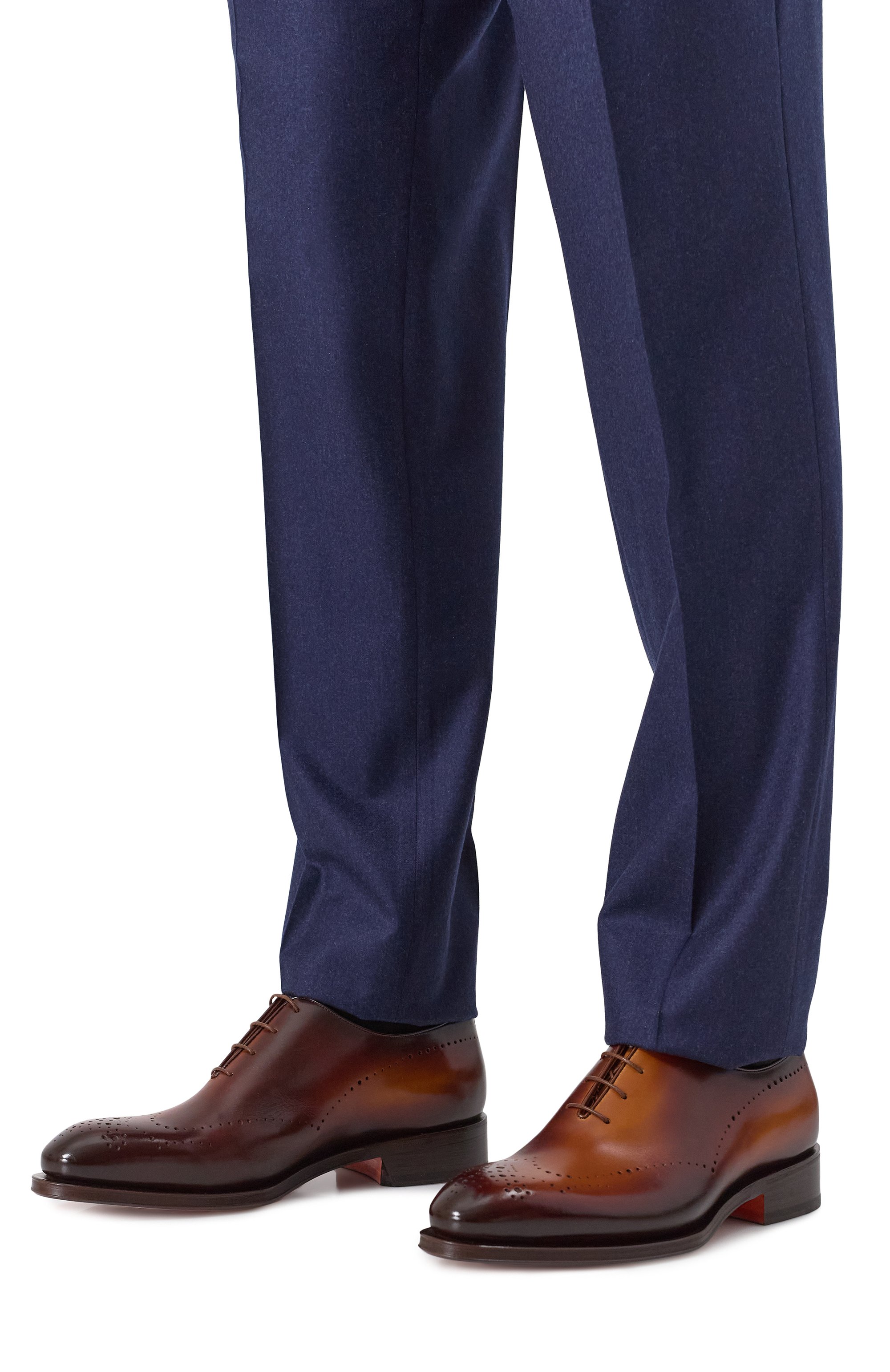 Кожаные оксфорды carter SANTONI коричневого цвета по цене 137500 руб., арт. MCCG18542MC8HFUL, фото 3 Кожаные оксфорды carter SANTONI, арт. MCCG18542MC8HFUL, фото 3