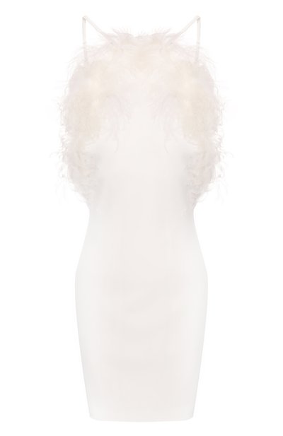 Женское платье с отделкой перьями THE ATTICO, арт. 260WCA00468/PLL088FS