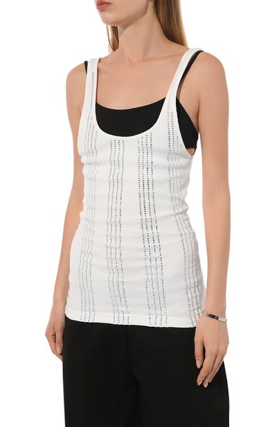 Хлопковая майка THE ATTICO, арт. 247WCT322, фото 3