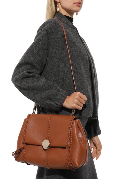 Сумка penelope medium CHLOÉ коричневого цвета по цене 315500 руб., арт. CHC23US569K15, фото 2 Сумка penelope medium CHLOÉ, арт. CHC23US569K15, фото 2