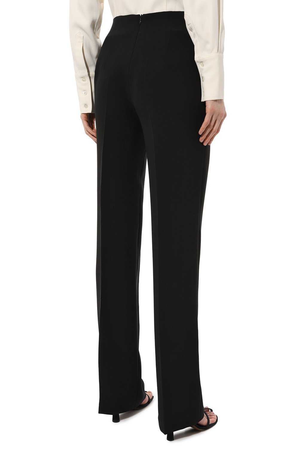 Шелковые брюки CHAPURIN черного цвета по цене 75000 руб., арт. P/15585/27863-м/SS23, фото 4 Шелковые брюки CHAPURIN, арт. P/15585/27863-м/SS23, фото 4