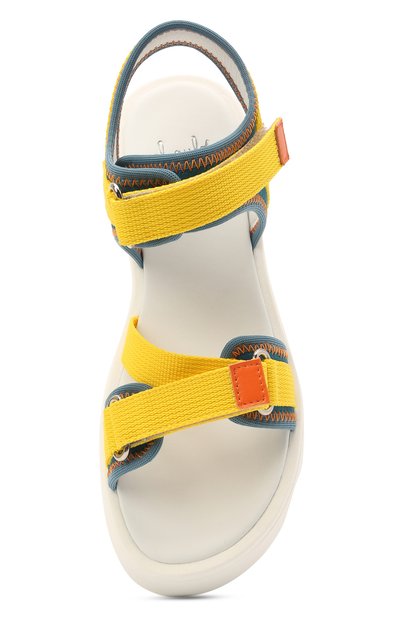 Босоножки IL GUFO желтого цвета по цене 25600 руб., арт. G580/SELVA STRETCH/35-42, фото 4 Босоножки IL GUFO, арт. G580/SELVA STRETCH/35-42, фото 4