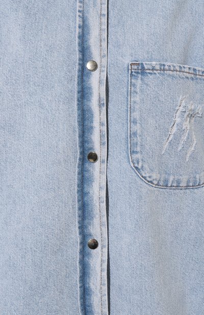 Джинсовая рубашка YANA JEANS голубого цвета по цене 16000 руб., арт. 13-30-002-550, фото 5 Джинсовая рубашка YANA JEANS, арт. 13-30-002-550, фото 5