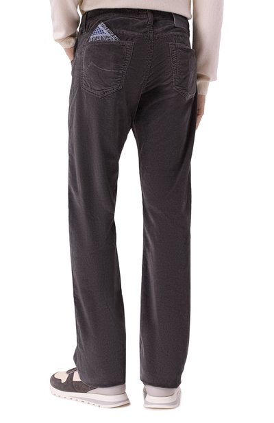 Вельветовые брюки JACOB COHEN темно-серого цвета по цене 54450 руб., арт. 25I P/JUM_QE005 036 S3653 TR, фото 4 Вельветовые брюки JACOB COHEN, арт. 25I P/JUM_QE005 036 S3653 TR, фото 4