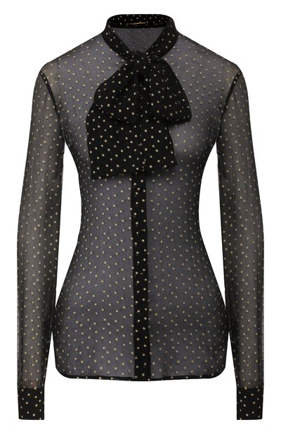 Шелковая блузка SAINT LAURENT, арт. 537946/Y353V, фото 1