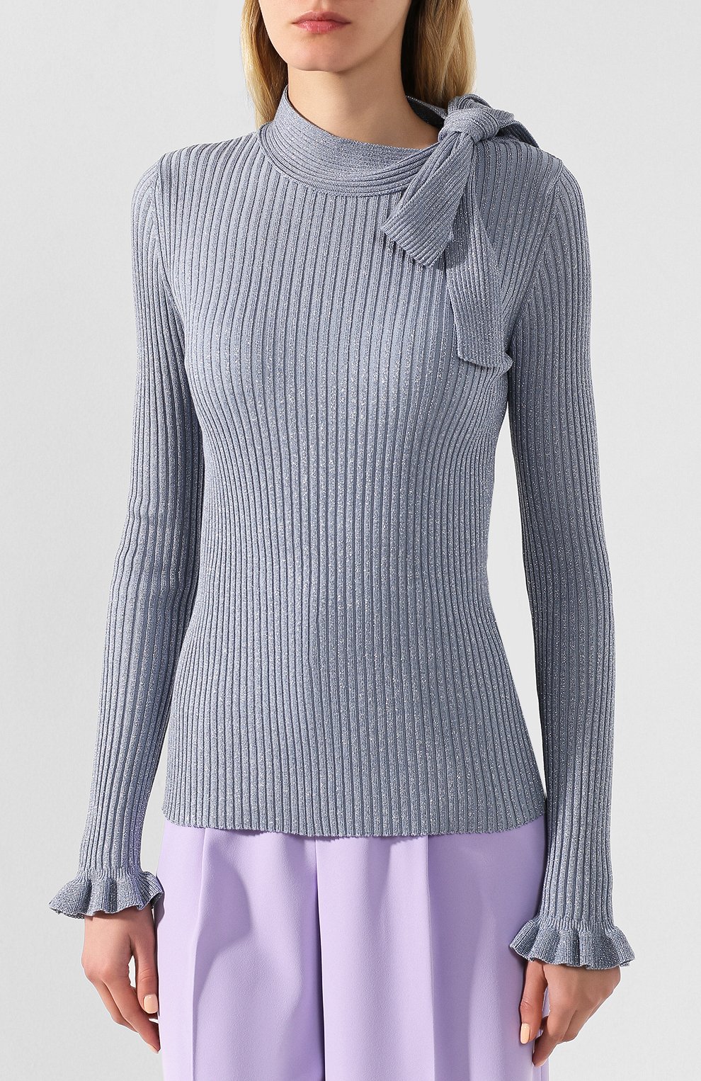 Пуловер из смеси хлопка и вискозы REDVALENTINO, арт. TR3KCC48/4W2, фото 3