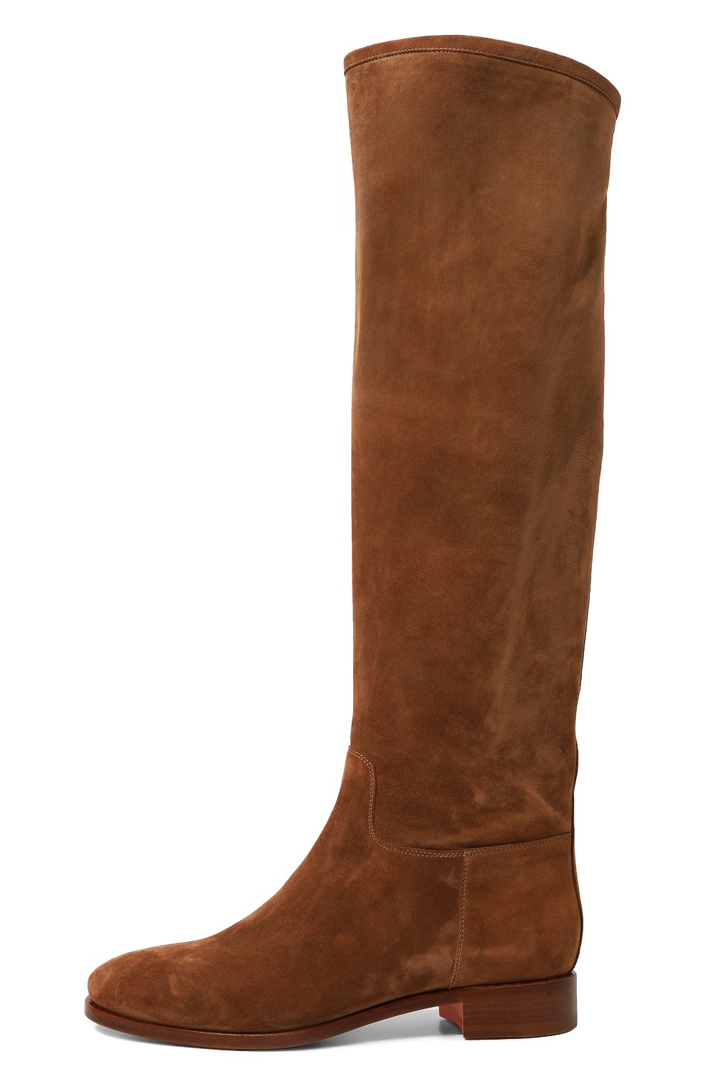 Замшевые сапоги SANTONI коричневого цвета по цене 145000 руб., арт. WSSE59310BA1STV8M40, фото 4 Замшевые сапоги SANTONI, арт. WSSE59310BA1STV8M40, фото 4