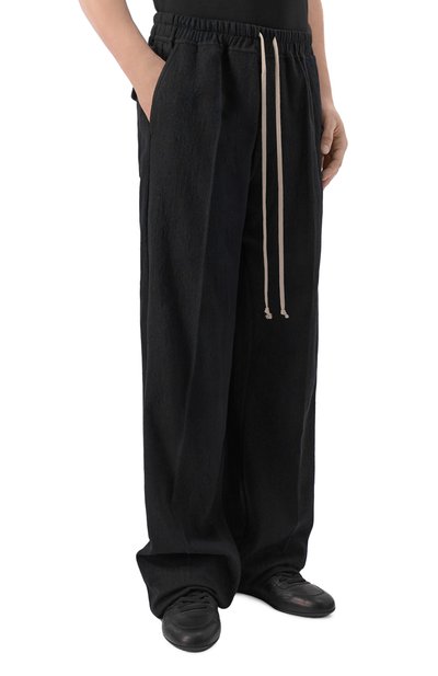 Брюки из хлопка и шерсти RICK OWENS, арт. RU02F4378/FLM, фото 3