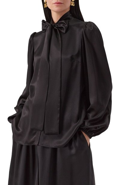 Атласная блузка DOLCE & GABBANA, арт. F5Q44T/FU1AU, фото 3