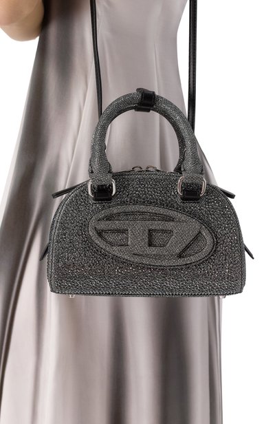 Сумка 1dr dome small DIESEL темно-серого цвета по цене 84250 руб., арт. X10369/P9151, фото 2 Сумка 1dr dome small DIESEL, арт. X10369/P9151, фото 2
