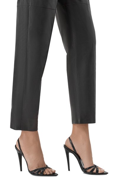 Женские кожаные босоножки kate 110 SAINT LAURENT, арт. 859260/AAGFL