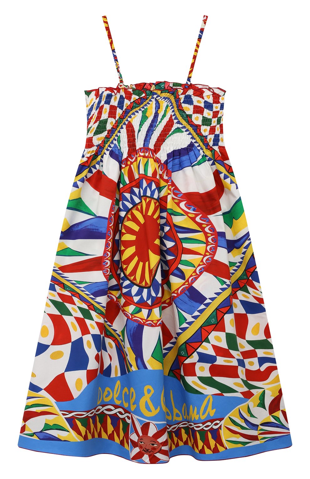 Хлопковый сарафан DOLCE & GABBANA, арт. L52DA6/G7J5F/8-14, фото 2