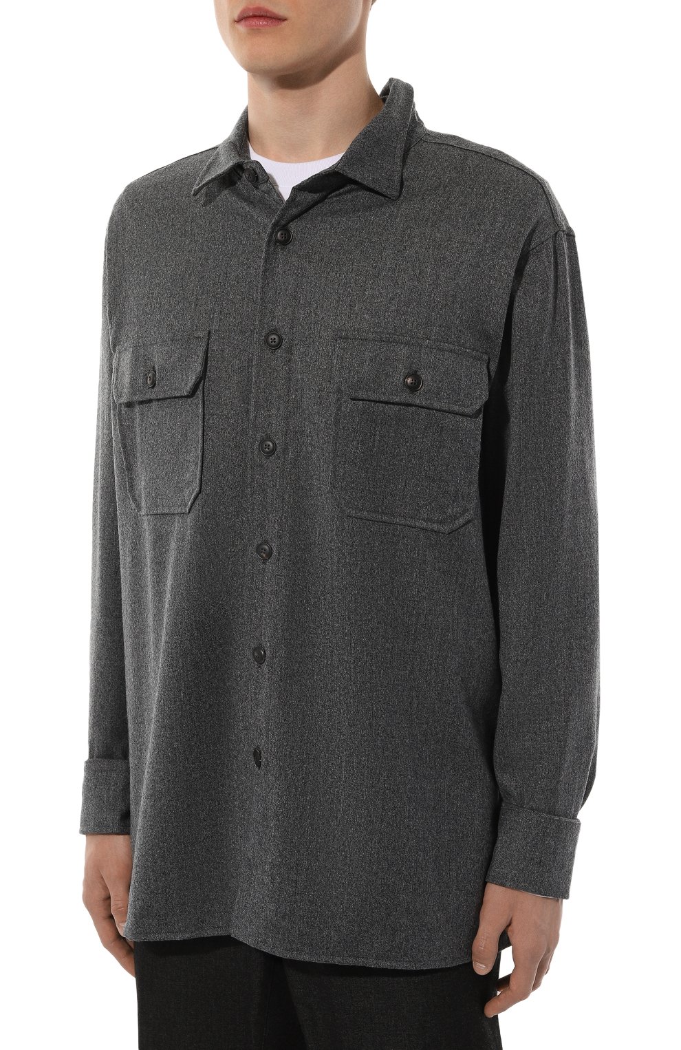 Шерстяная рубашка CAPOBIANCO, арт. 17M501.FL00./58, фото 3