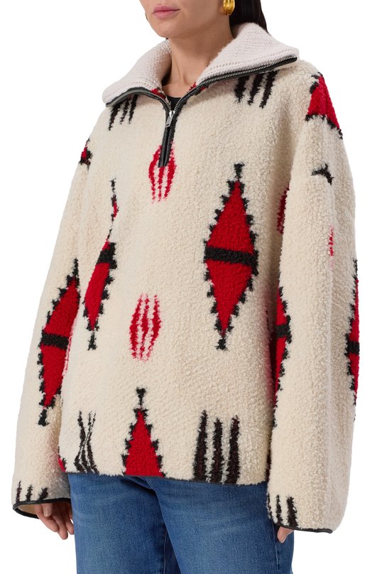 Свитер Isabel Marant Etoile 25PMA0008FA-C1C02E Кремовый  25PMA0008FA-C1C02E Фото 3