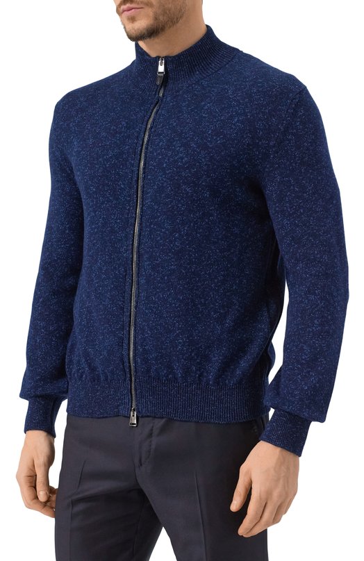 Хлопковый кардиган Canali C1105/MK02266 Синий  C1105/MK02266 Фото 3