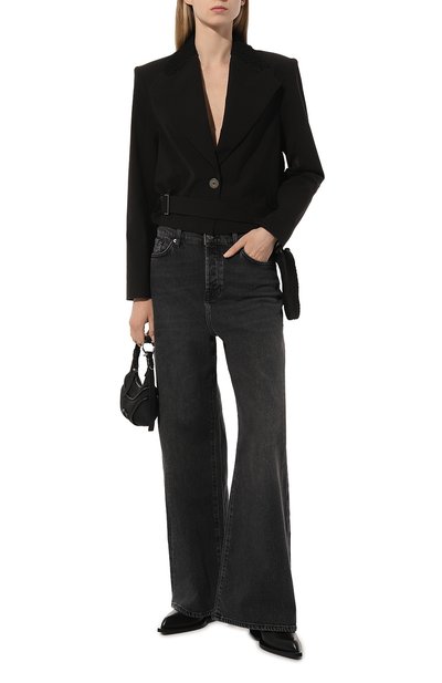 Шерстяной жакет WHO_AM, арт. FJ-P231-BLK, фото 2