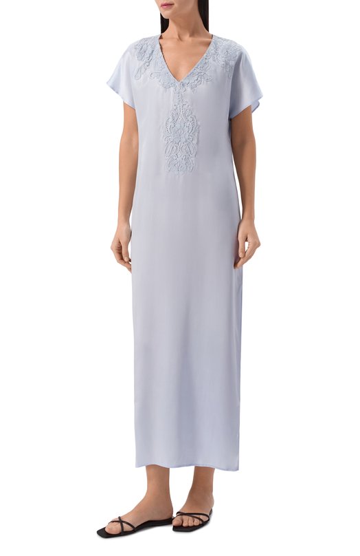 Шелковая сорочка Marjolaine 3BRA3003 Голубой  3BRA3003 Фото 2