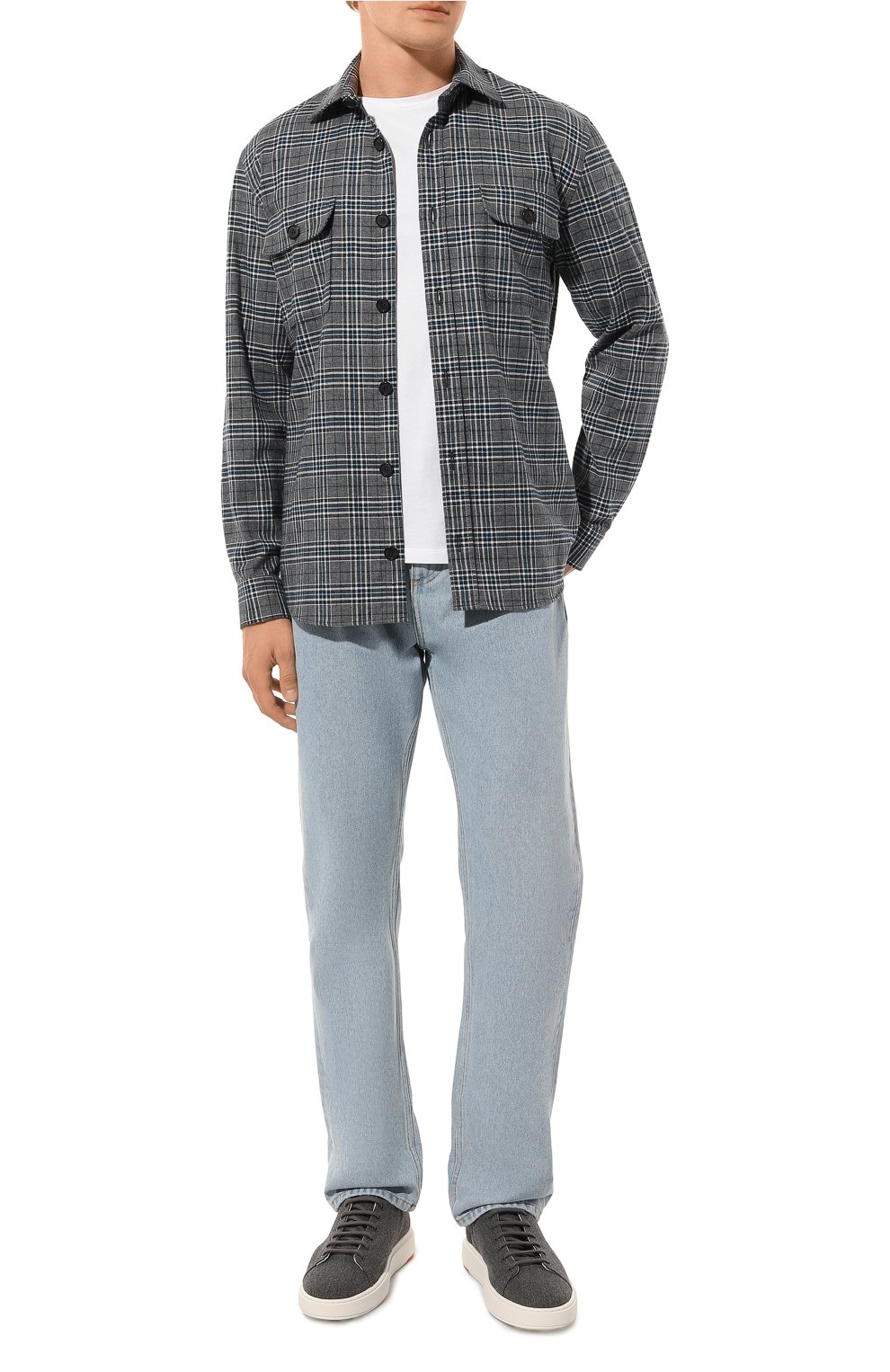 Хлопковая рубашка VAN LAACK темно-серого цвета по цене 22200 руб., арт. RET0-K/165020, фото 2 Хлопковая рубашка VAN LAACK, арт. RET0-K/165020, фото 2