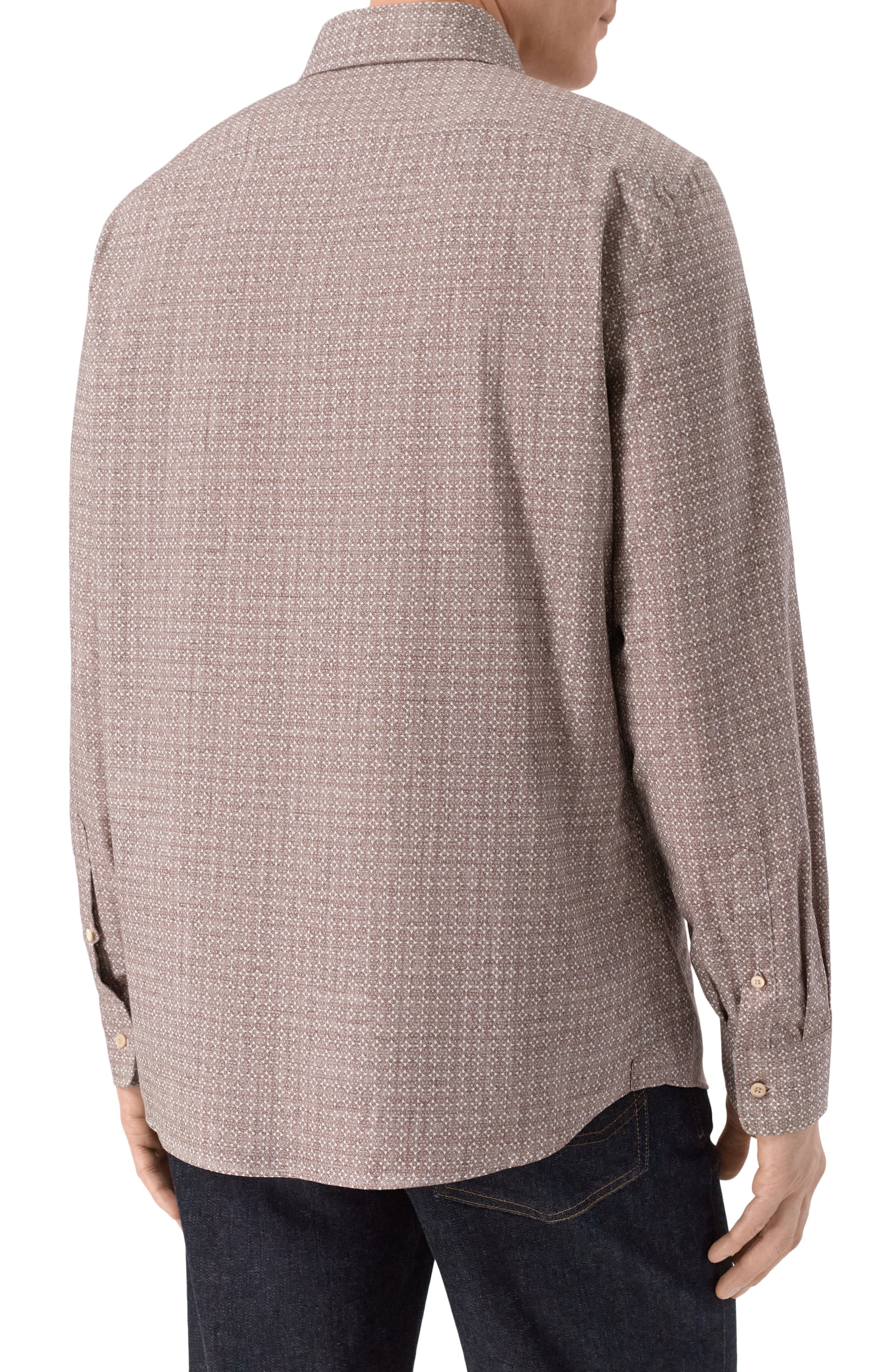 Хлопковая рубашка BRUNELLO CUCINELLI, арт. MA6910627, фото 4