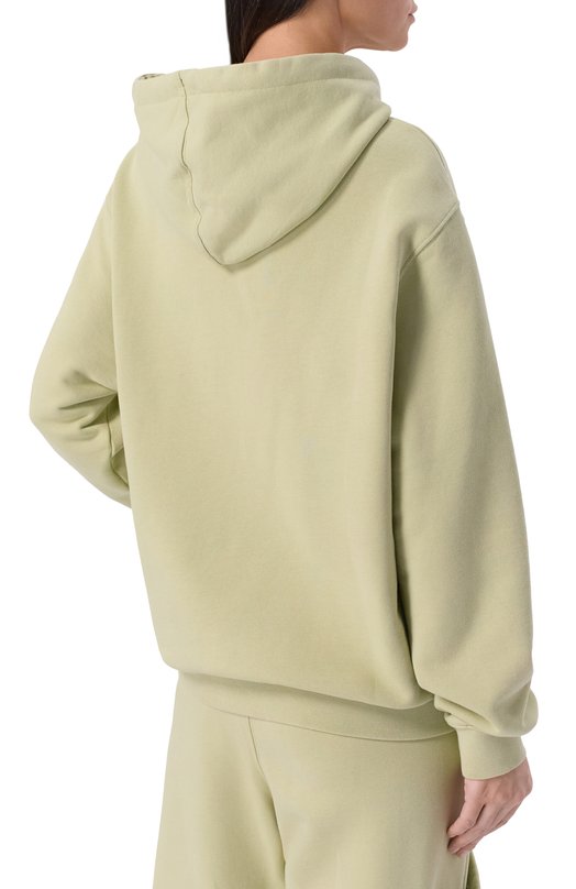 Хлопковое худи Off-White 0WBB064F25FLE002 Зелёный  0WBB064F25FLE002 Фото 4