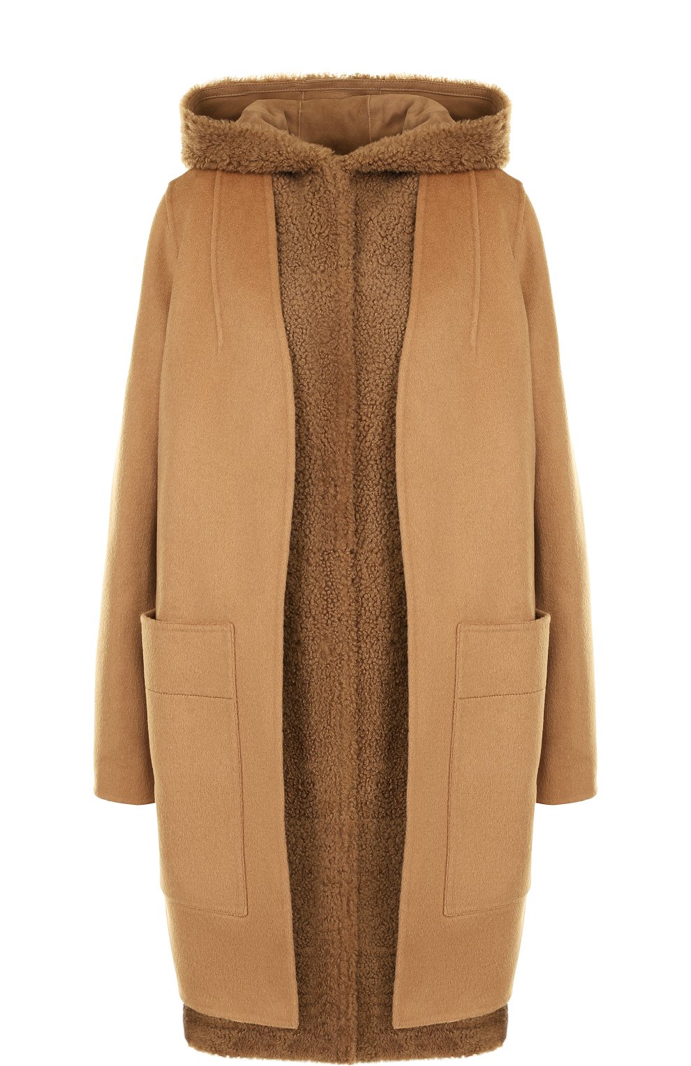 Шерстяная дубленка с жилетом из овчины YVES SALOMON, арт. 9WYM00988CDPL, фото 1