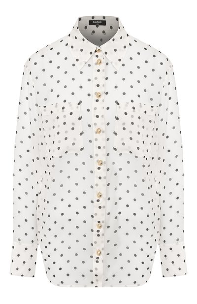 Женская шелковая рубашка BALMAIN, арт. TF12654/I334