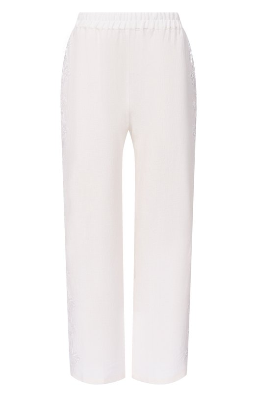 Льняные брюки Maurizio W01150881 Белый W01150881