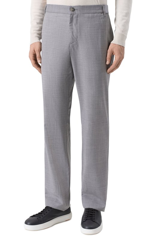 Шерстяные брюки Zilli CP201DM0201VUC000 Серый  CP201DM0201VUC000 Фото 3