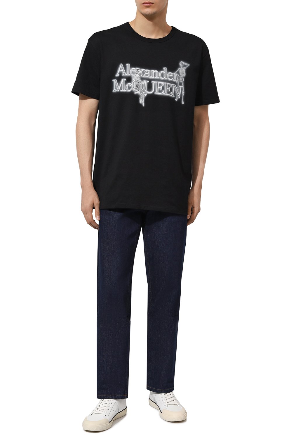 Хлопковая футболка ALEXANDER MCQUEEN, арт. 750656, фото 2