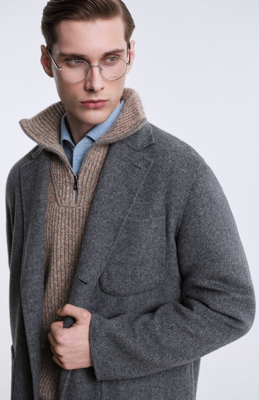 Хлопковая рубашка Corneliani 94P156-9411629 Голубой  94P156-9411629 Фото 6
