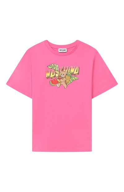 Хлопковая футболка MOSCHINO, арт. HJM060/LAA23