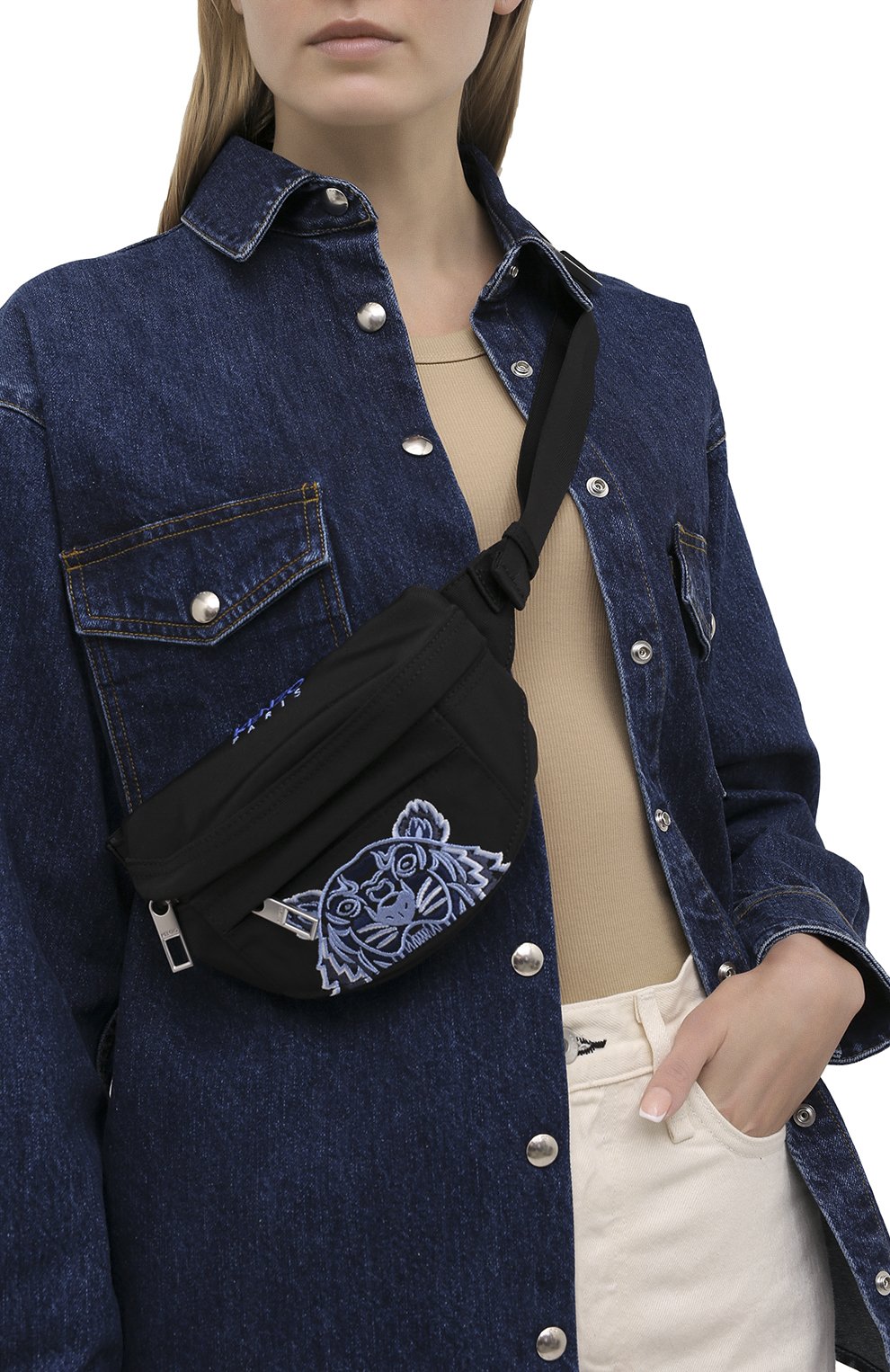 Поясная сумка kampus KENZO черного цвета по цене 16950 руб., арт. FA65SF307F20, фото 2 Поясная сумка kampus KENZO, арт. FA65SF307F20, фото 2