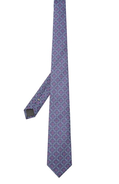 Шелковый галстук CANALI синего цвета по цене 14650 руб., арт. 18/HJ03404, фото 3 Шелковый галстук CANALI, арт. 18/HJ03404, фото 3