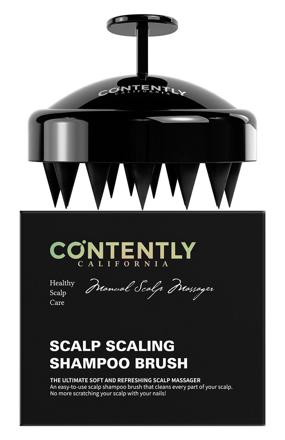 Щетка для массажа головы и мытья волос scalp shampoo brush CONTENTLY, арт. 8809537880121, фото 2