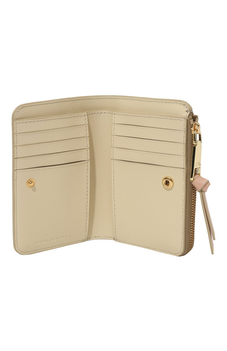 Женские кожаное портмоне MARC JACOBS (THE) бежевого цвета, арт. 2F3SMP061S07 | Фото 3 (Нос: Не проставлено; Материал: Натуральная кожа)