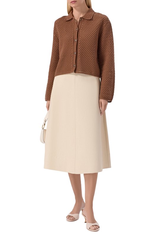 Хлопковый кардиган 12 STOREEZ 136941 Коричневый  136941 Фото 2