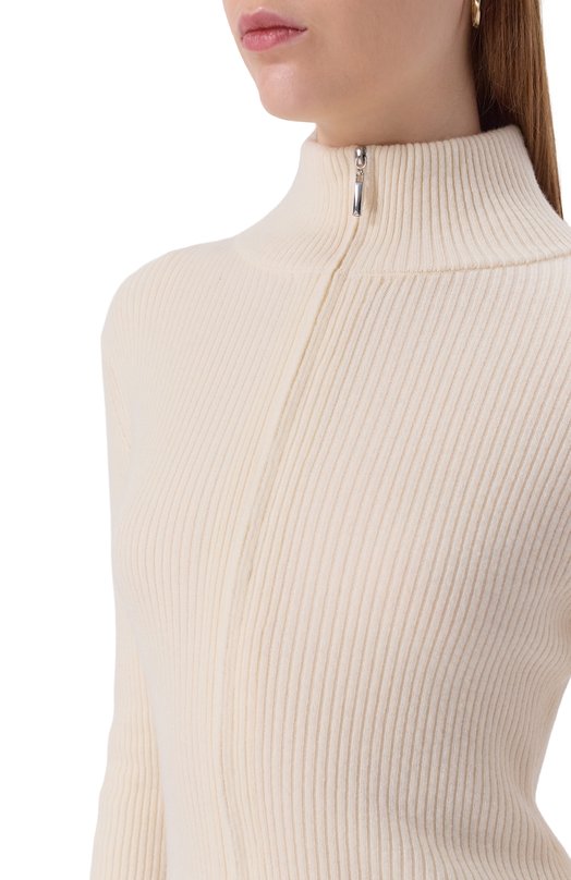 Кардиган из шерсти и кашемира Max and Moi H25THEA Кремовый  H25THEA Фото 5
