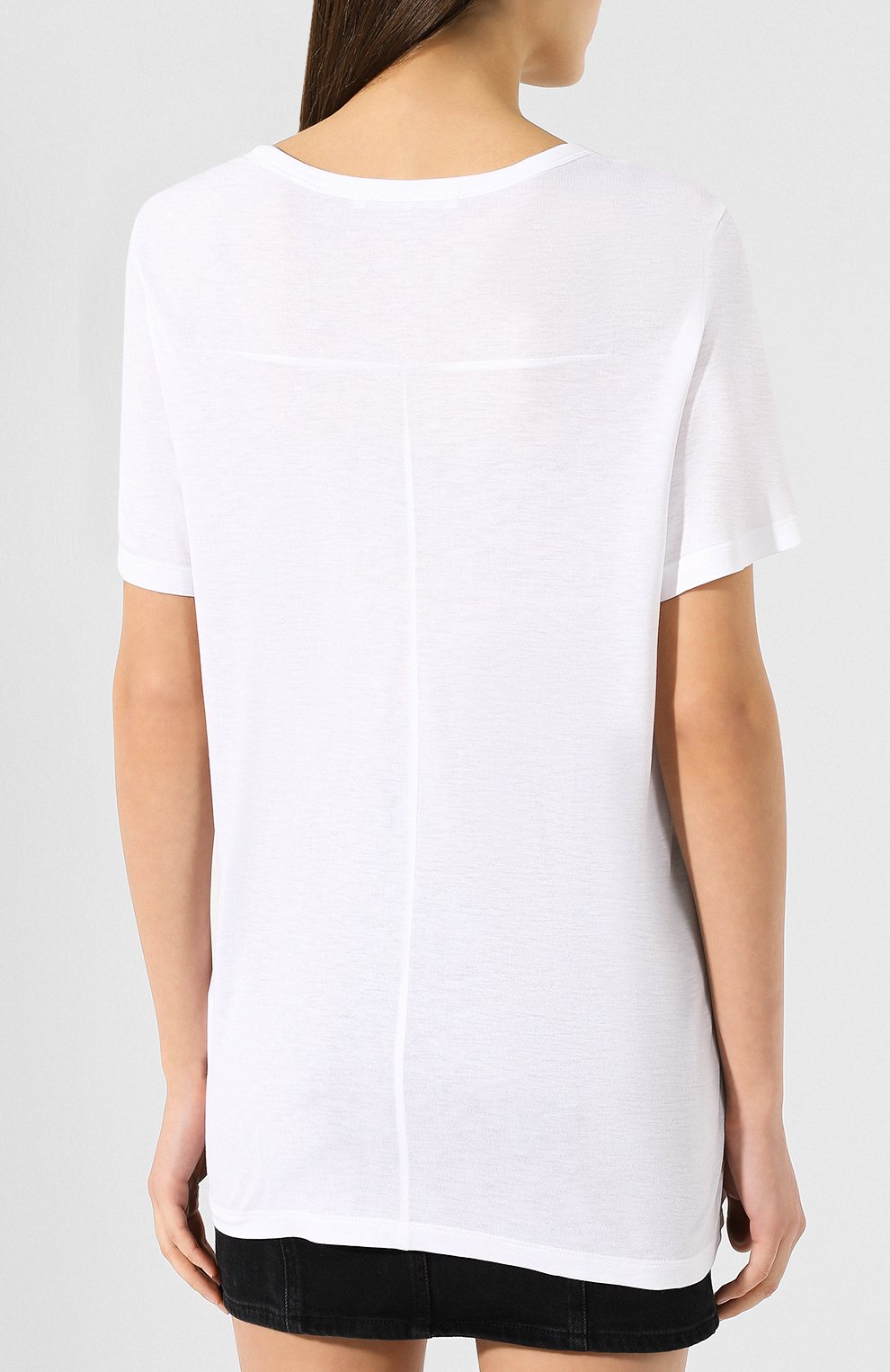 Футболка из вискозы ALEXANDERWANG.T белого цвета по цене 8795 руб., арт. 4C991004A0, фото 4 Футболка из вискозы ALEXANDERWANG.T, арт. 4C991004A0, фото 4