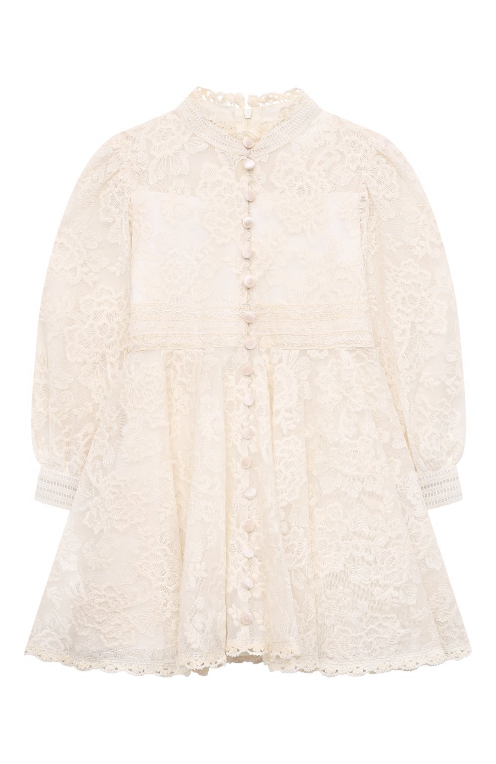 Хлопковое платье DESIGNERS CAT кремового цвета по цене 45900 руб., арт. 100000K01001242/4A-8A, фото 1 Хлопковое платье DESIGNERS CAT, арт. 100000K01001242/4A-8A, фото 1