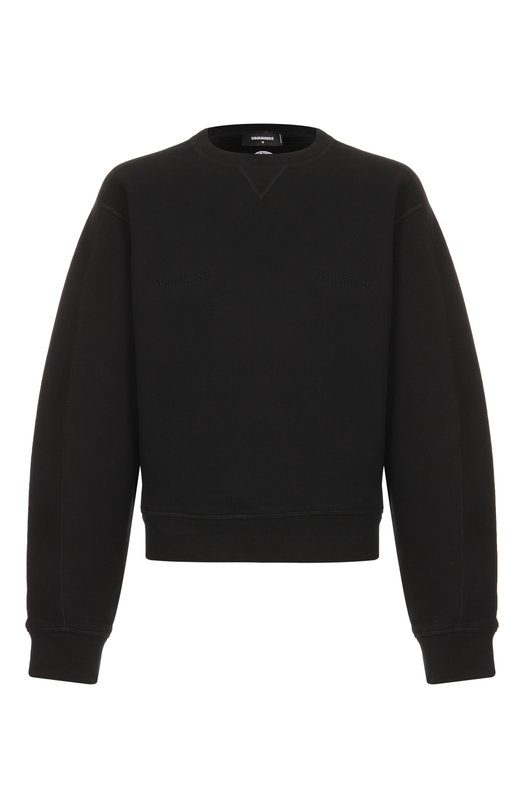 Хлопковый свитшот Dsquared2 S74GU0877/S25516 Чёрный S74GU0877/S25516