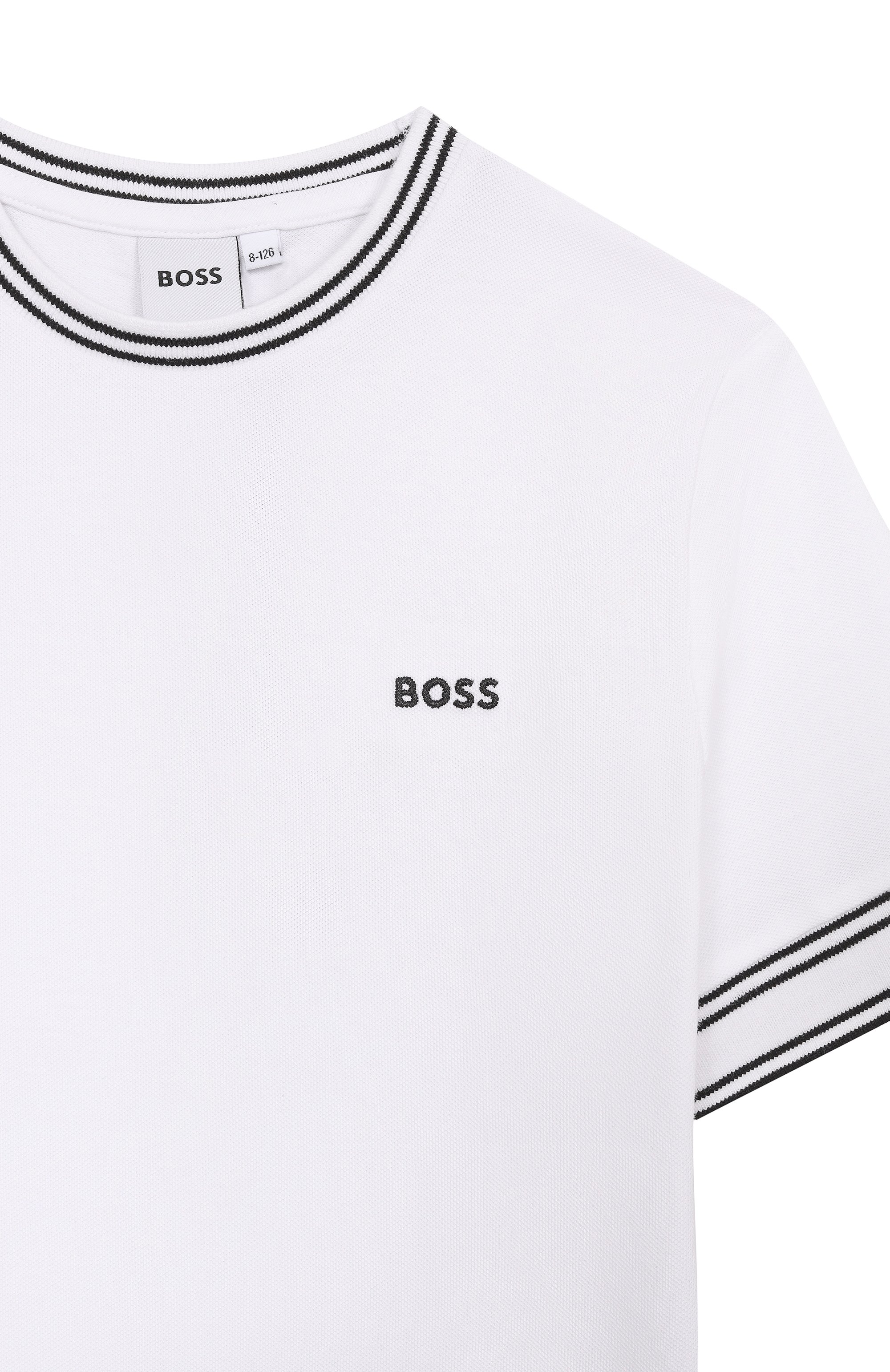 Хлопковая футболка BOSS, арт. J52981, фото 3
