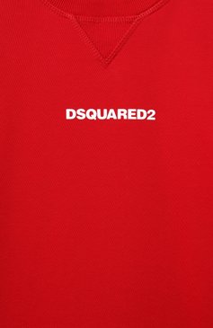 Мужского хлопковый свитшот DSQUARED2 красного цвета, арт. DQ2739/D0094 | Фото 3 (Региональные ограничения белый список (Axapta Mercury): Не проставлено; Девочки Кросс-КТ: Свитшот-одежда; Нос: Не проставлено; Мальчики Кросс-КТ: Свитшот-одежда; Материал внешний: Хлопок; Ростовка одежда: 4 года | 104 см, 8 лет | 128 см, 6 лет | 116 см, 10 - 11 лет | 140 - 146см, 13 - 15 лет | 158 см, 16 лет | 164 см)