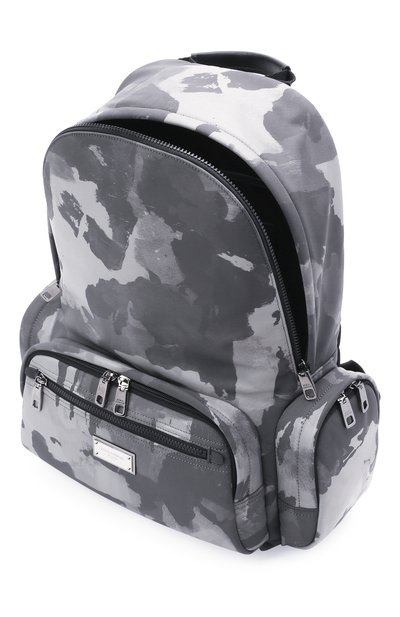 Текстильный рюкзак DOLCE & GABBANA серого цвета по цене 162000 руб., арт. BM1961/A0282, фото 4 Текстильный рюкзак DOLCE & GABBANA, арт. BM1961/A0282, фото 4