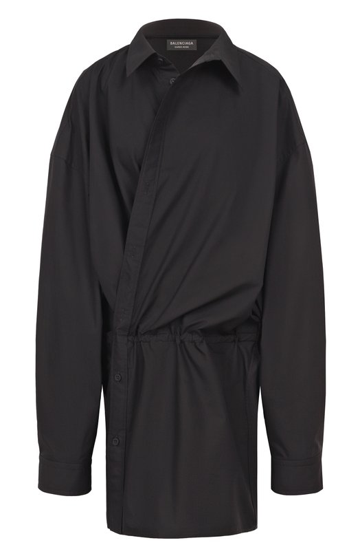 Хлопковое платье Balenciaga 814136/TNM60 Чёрный 814136/TNM60