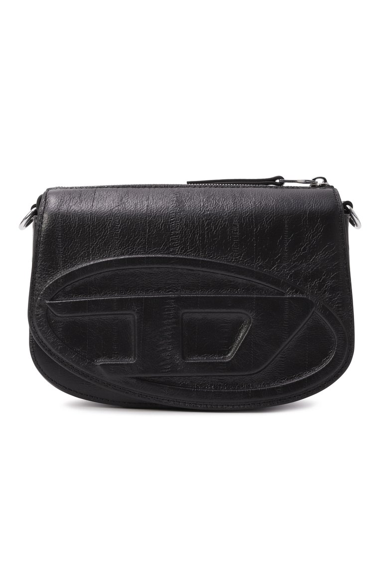 Мужская сумка 1dr DIESEL черного цвета, арт. X10223/P8245 | Фото 1 (Ремень/цепочка: На ремешке; Материал: Натуральная кожа; Размер: small)
